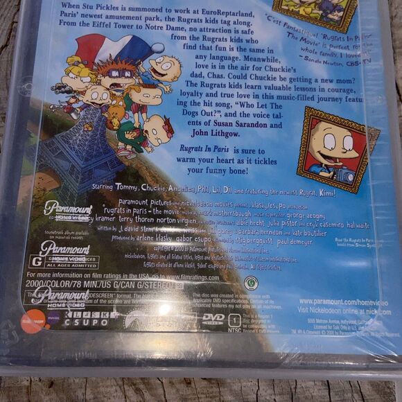 Rugrats In Paris The Movie DVD Brand New Sealed RARE Long Box Plastic Box PROP - Picture 5 of 7
